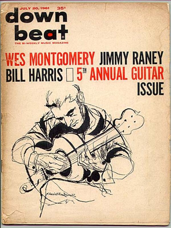 音楽雑誌●米ダウンビート誌 1961年7月20日号 「ジャズギター特集」