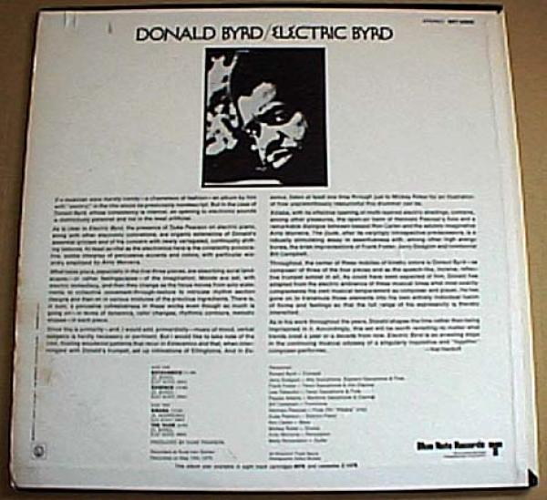 LP● Donald Byrd ドナルドバード Electric Byrd エレクトリックバード