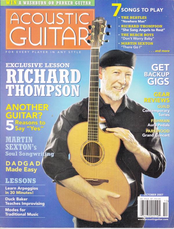 アコースティック・ギター 2007年10月号 No.178 表紙「リチャード・トンプソン」