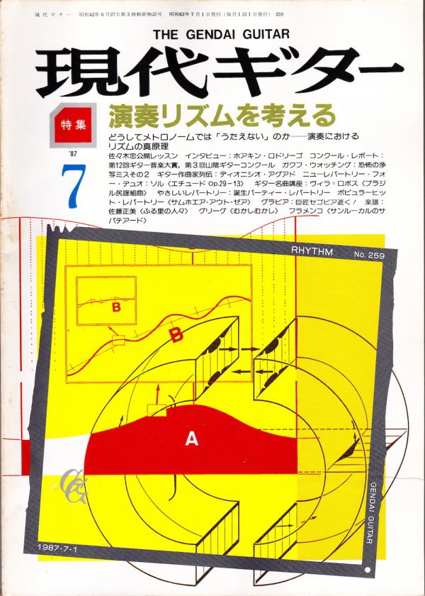 現代ギター 1987年7月号 No.259 特集「演奏リズムを考える」