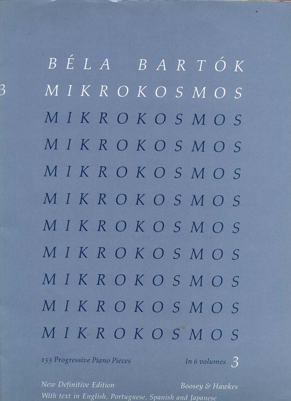 ピアノ楽譜● ベラバルトーク「ミクロコスモス」第3巻 (No.67-96)